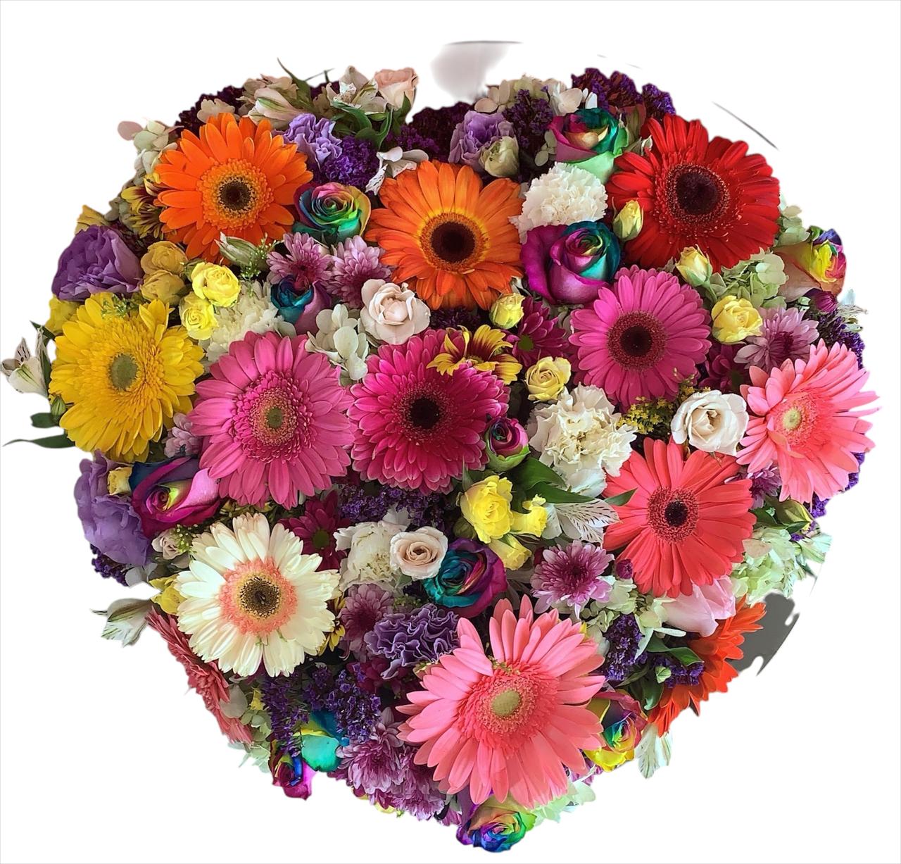 Corazón Primaveral con Gerberas