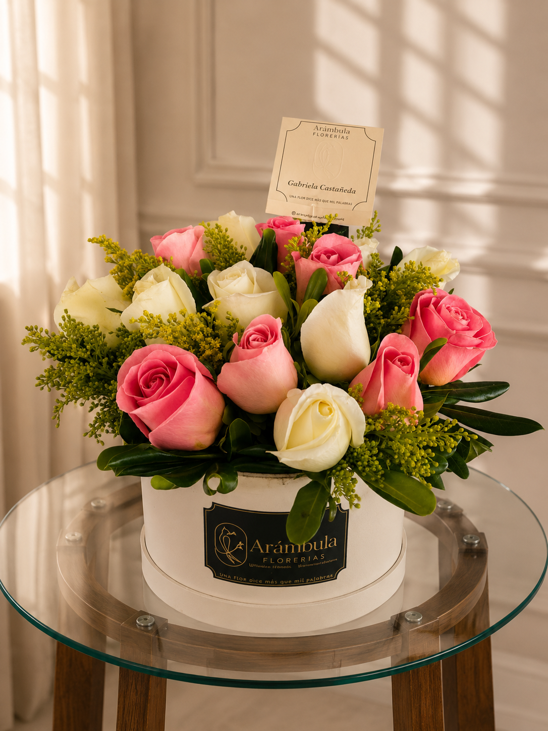 Caja con Rosas Estela