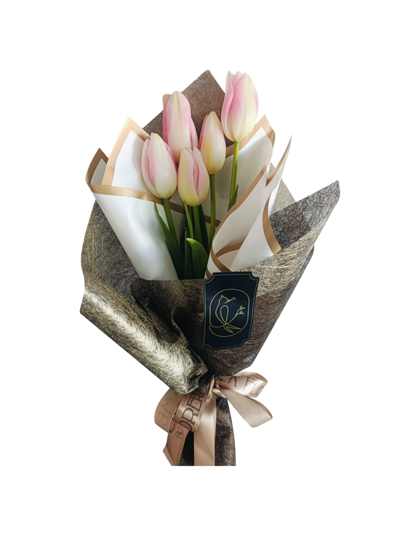 Bouquet con 5 Tulipanes