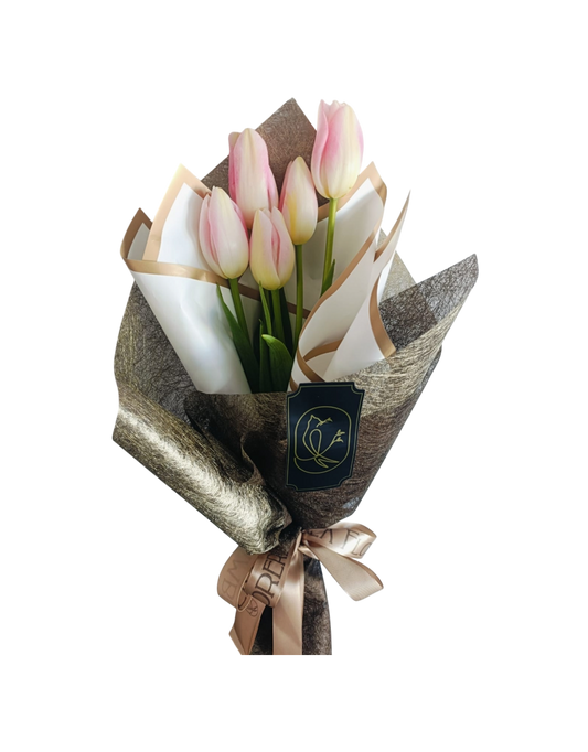 Bouquet con 5 Tulipanes